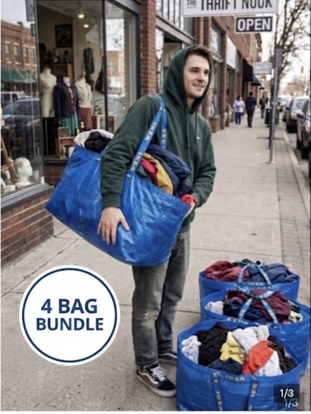 IKEA Frakta Bags, 4 bags included, New moving bags